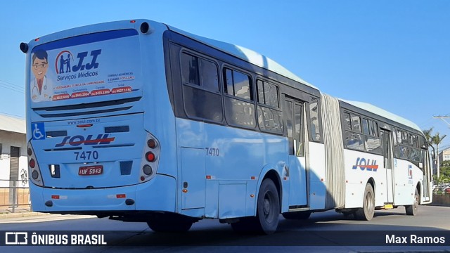 SOUL - Sociedade de Ônibus União Ltda. 7470 na cidade de Porto Alegre, Rio Grande do Sul, Brasil, por Max Ramos. ID da foto: 9128750.