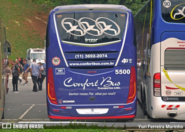 Confort Bus Viagens e Turismo 5500 na cidade de São Paulo, São Paulo, Brasil, por Yuri Ferreira Marinho. Número da foto: #9129892.