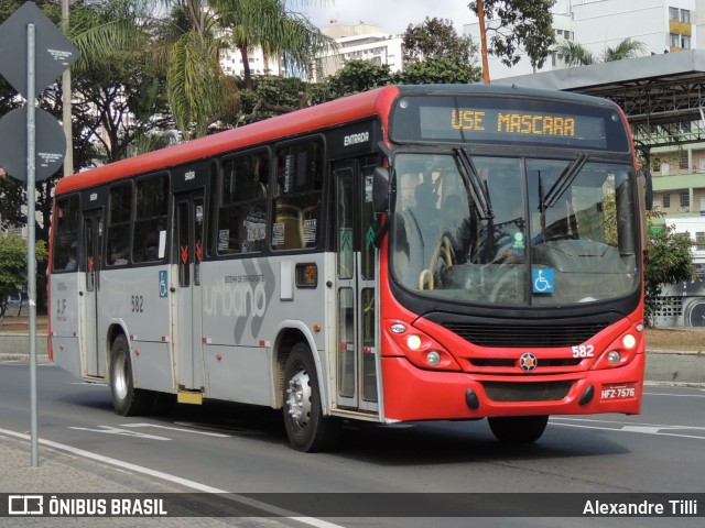 TUSMIL - Transporte Urbano São Miguel 582 na cidade de Juiz de Fora, Minas Gerais, Brasil, por Alexandre Tilli. ID da foto: 9129051.