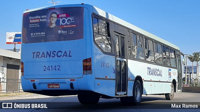 Transcal Sul Transportes Coletivos 24142 na cidade de Porto Alegre, Rio Grande do Sul, Brasil, por Max Ramos. Número da foto: #9131015.