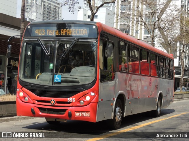 TUSMIL - Transporte Urbano São Miguel 596 na cidade de Juiz de Fora, Minas Gerais, Brasil, por Alexandre Tilli. Número da foto: #9129035.