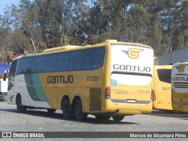 Empresa Gontijo de Transportes 17330 na cidade de Perdões, Minas Gerais, Brasil, por Marcos de Alcantara Pinto. Número da foto: #9047405.