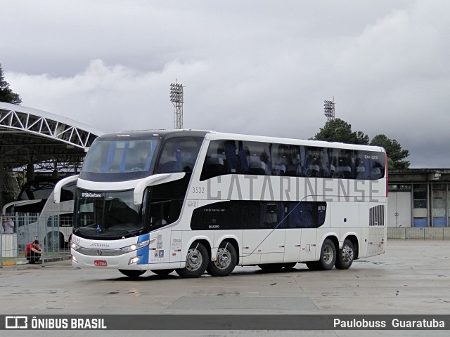 Auto Viação Catarinense 3532 na cidade de Curitiba, Paraná, Brasil, por Paulobuss  Guaratuba. ID da foto: 9048858.