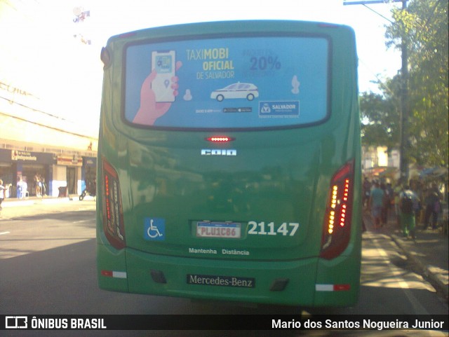 OT Trans - Ótima Salvador Transportes 21147 na cidade de Salvador, Bahia, Brasil, por Mario dos Santos Nogueira Junior. ID da foto: 9048611.