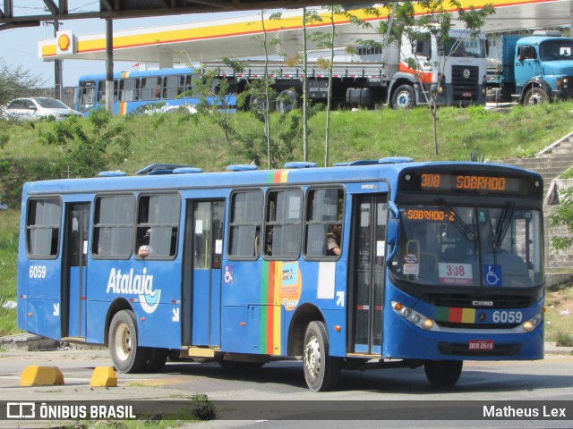 Viação Atalaia Transportes 6059 na cidade de Aracaju, Sergipe, Brasil, por Matheus Lex. Número da foto: #9048668.