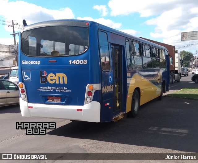 Viação Sinoscap 14003 na cidade de São Leopoldo, Rio Grande do Sul, Brasil, por Júnior Harras. Número da foto: #9047577.