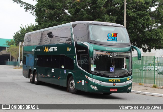 Viação Motta 18007 na cidade de Bela Vista, Mato Grosso do Sul, Brasil, por Vicente de Paulo Alves. ID da foto: 9046781.