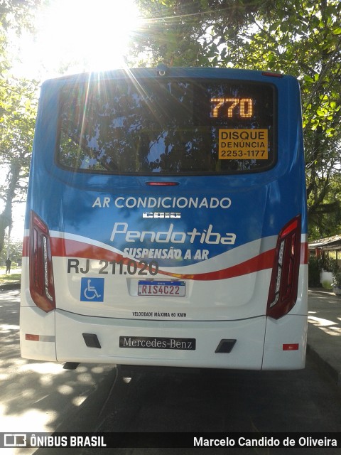 Viação Pendotiba RJ 211.020 na cidade de Niterói, Rio de Janeiro, Brasil, por Marcelo Candido de Oliveira. ID da foto: 9046999.