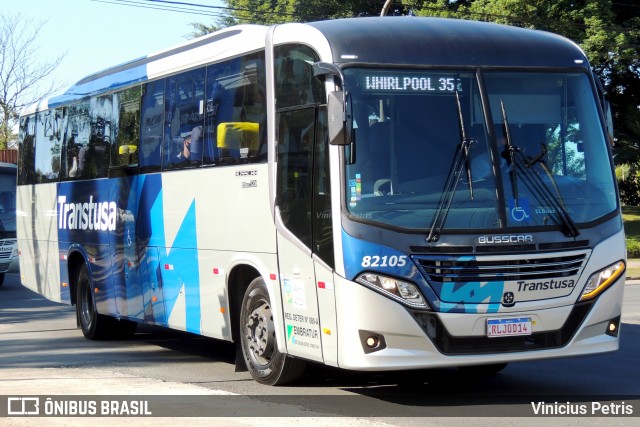 Transtusa - Transporte e Turismo Santo Antônio 82105 na cidade de Joinville, Santa Catarina, Brasil, por Vinicius Petris. Número da foto: #9047278.