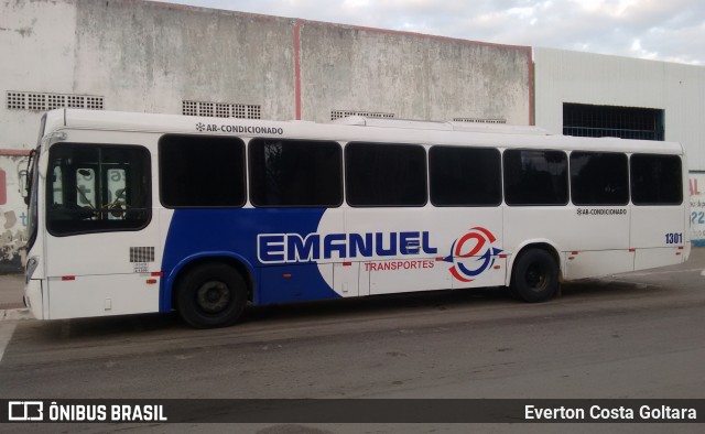Emanuel Transportes 1301 na cidade de Cariacica, Espírito Santo, Brasil, por Everton Costa Goltara. Número da foto: #9050542.