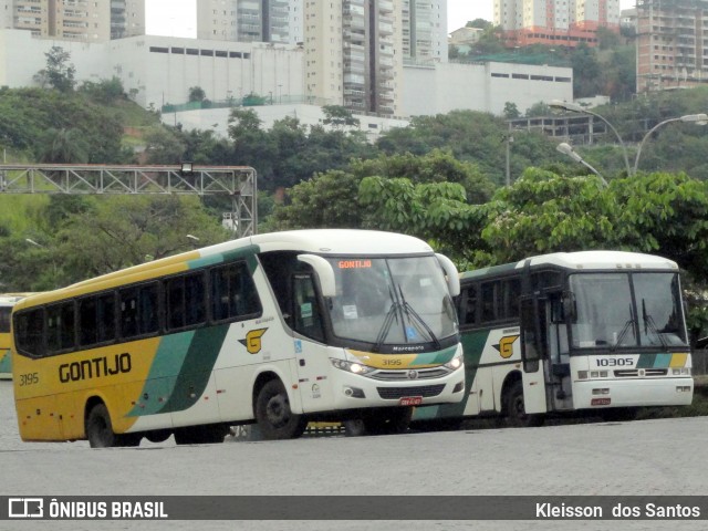 Empresa Gontijo de Transportes 3195 na cidade de Belo Horizonte, Minas Gerais, Brasil, por Kleisson  dos Santos. Número da foto: #9050922.