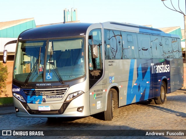 Transtusa - Transporte e Turismo Santo Antônio 82106 na cidade de Joinville, Santa Catarina, Brasil, por Andrews  Fuscolin. Número da foto: #9051037.