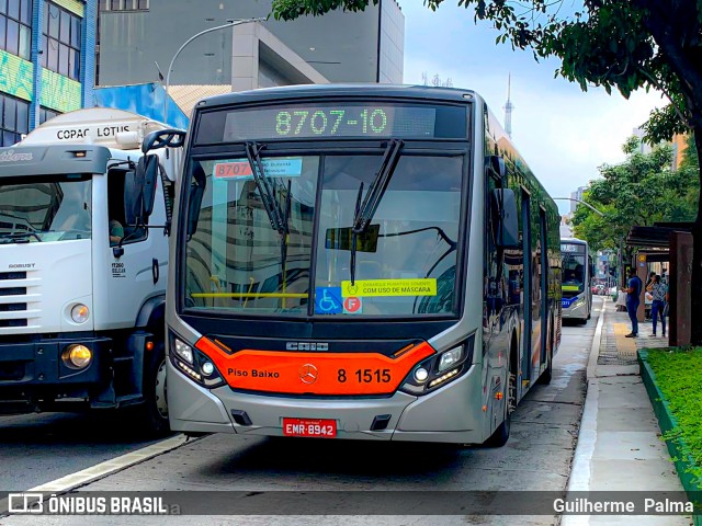 TRANSPPASS - Transporte de Passageiros 8 1515 na cidade de São Paulo, São Paulo, Brasil, por Guilherme  Palma. ID da foto: 9052175.