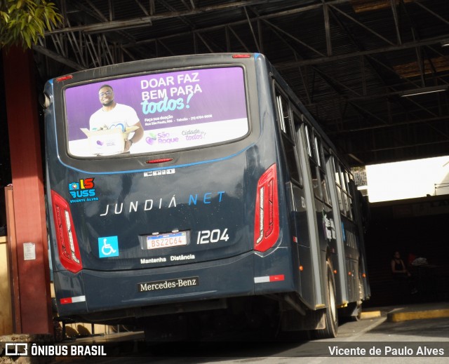 Jundiá Transportadora Turistica 1204 na cidade de São Roque, São Paulo, Brasil, por Vicente de Paulo Alves. Número da foto: #9049525.