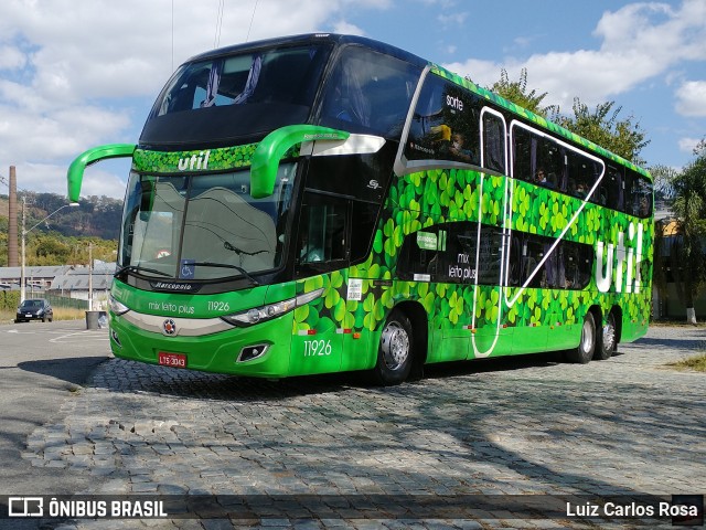 UTIL - União Transporte Interestadual de Luxo 11926 na cidade de Juiz de Fora, Minas Gerais, Brasil, por Luiz Carlos Rosa. Número da foto: #9050086.