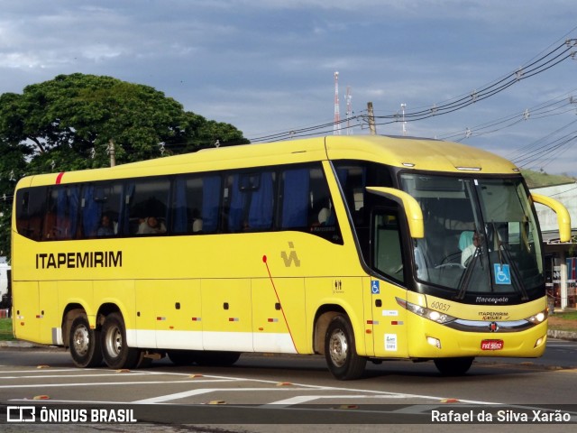 Viação Itapemirim 60057 na cidade de Sapucaia, Rio de Janeiro, Brasil, por Rafael da Silva Xarão. Número da foto: #9052181.