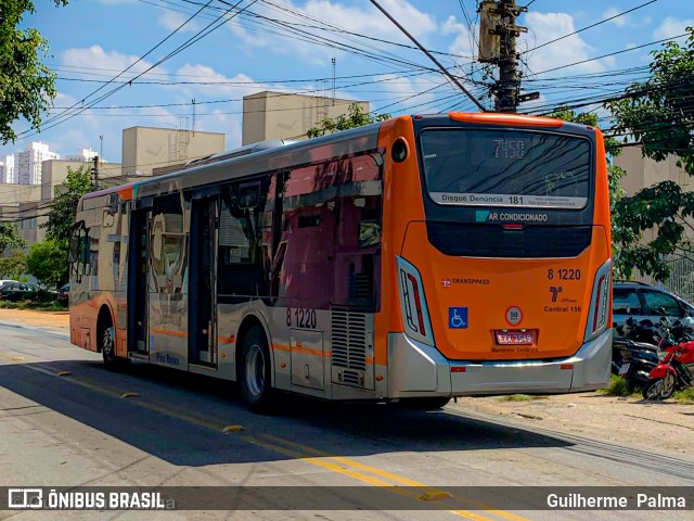 TRANSPPASS - Transporte de Passageiros 8 1220 na cidade de São Paulo, São Paulo, Brasil, por Guilherme  Palma. ID da foto: 9052094.