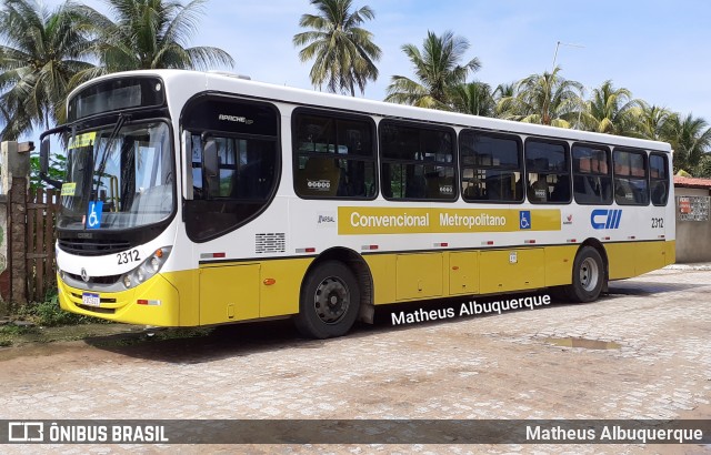 CM Transporte e Turismo 2312 na cidade de Barra de Santo Antônio, Alagoas, Brasil, por Matheus Albuquerque. ID da foto: 9052024.