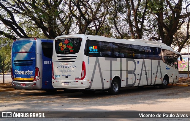 Viação Atibaia São Paulo 1220 na cidade de São Paulo, São Paulo, Brasil, por Vicente de Paulo Alves. ID da foto: 9051269.