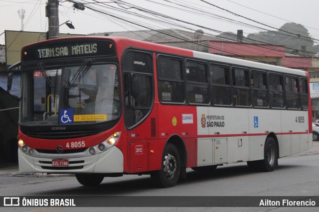 Express Transportes Urbanos Ltda 4 8055 na cidade de São Paulo, São Paulo, Brasil, por Ailton Florencio. ID da foto: 9052022.