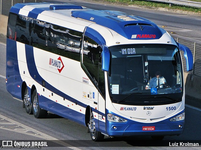 Planalto Transporte e Turismo 1500 na cidade de Aparecida, São Paulo, Brasil, por Luiz Krolman. Número da foto: #9053756.