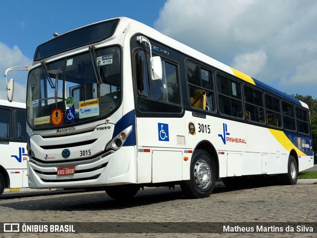 Viação Pinheiral 3015 na cidade de Volta Redonda, Rio de Janeiro, Brasil, por Matheus Martins da Silva. ID da foto: 9054263.