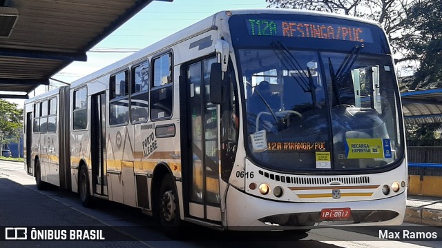 Companhia Carris Porto-Alegrense 0616 na cidade de Porto Alegre, Rio Grande do Sul, Brasil, por Max Ramos. ID da foto: 9052661.