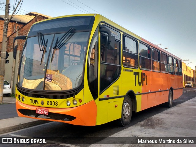 TUPi Transportes Urbanos Piracicaba 8003 na cidade de Piracicaba, São Paulo, Brasil, por Matheus Martins da Silva. Número da foto: #9054386.