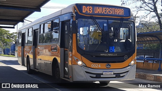 Companhia Carris Porto-Alegrense 0024 na cidade de Porto Alegre, Rio Grande do Sul, Brasil, por Max Ramos. Número da foto: #9055351.