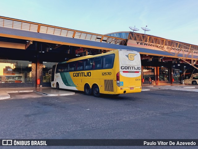 Empresa Gontijo de Transportes 12570 na cidade de Uberaba, Minas Gerais, Brasil, por Paulo Vitor De Azevedo. ID da foto: 9052897.