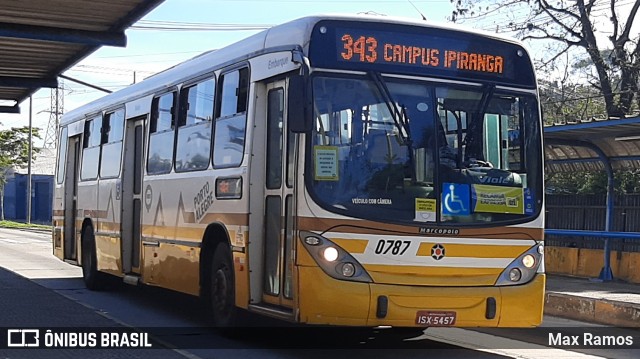 Companhia Carris Porto-Alegrense 0787 na cidade de Porto Alegre, Rio Grande do Sul, Brasil, por Max Ramos. Número da foto: #9052656.