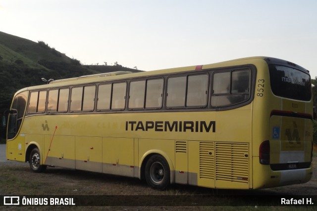 Viação Itapemirim 8523 na cidade de Paraíba do Sul, Rio de Janeiro, Brasil, por Rafael H.. ID da foto: 9054336.