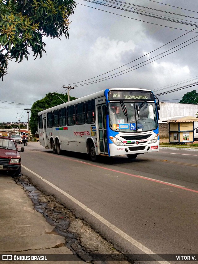 Consórcio Navegantes - 02 > Viação São Jorge > Transurb Transporte Urbano 02108 na cidade de João Pessoa, Paraíba, Brasil, por VITOR V.. Número da foto: #9053833.