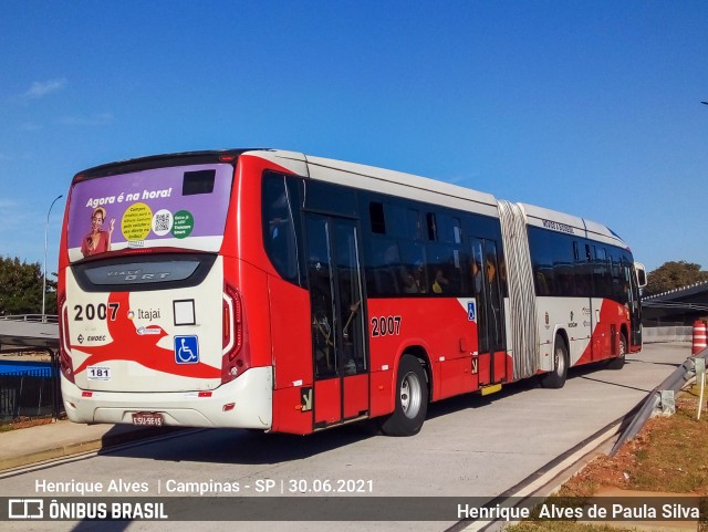 Itajaí Transportes Coletivos 2007 na cidade de Campinas, São Paulo, Brasil, por Henrique Alves de Paula Silva. Número da foto: #9054231.