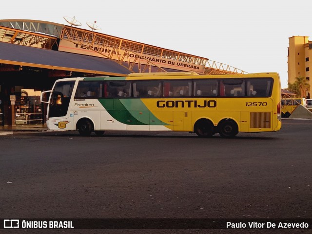 Empresa Gontijo de Transportes 12570 na cidade de Uberaba, Minas Gerais, Brasil, por Paulo Vitor De Azevedo. ID da foto: 9052896.