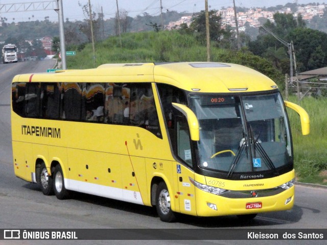 Viação Itapemirim 60785 na cidade de Sabará, Minas Gerais, Brasil, por Kleisson  dos Santos. ID da foto: 9055214.