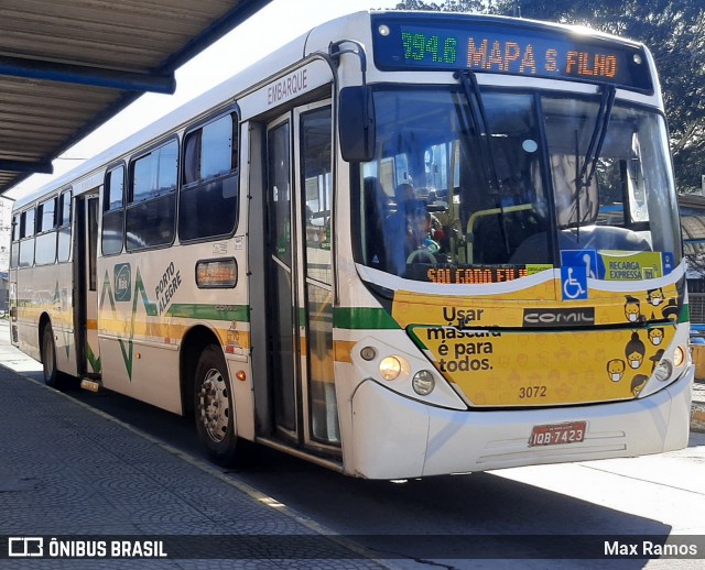 Sudeste Transportes Coletivos 3072 na cidade de Porto Alegre, Rio Grande do Sul, Brasil, por Max Ramos. Número da foto: #9055343.