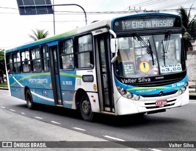 Viação Ponte Coberta RJ 190.059 na cidade de Rio de Janeiro, Rio de Janeiro, Brasil, por Valter Silva. ID da foto: 9053005.