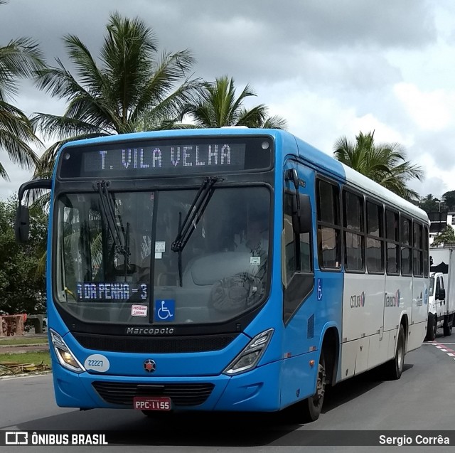 Nova Transporte 22227 na cidade de Vitória, Espírito Santo, Brasil, por Sergio Corrêa. Número da foto: #9054363.