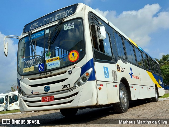 Viação Pinheiral 3007 na cidade de Volta Redonda, Rio de Janeiro, Brasil, por Matheus Martins da Silva. Número da foto: #9054260.