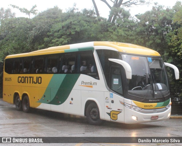 Empresa Gontijo de Transportes 18025 na cidade de São Paulo, São Paulo, Brasil, por Danilo Marcelo Silva. ID da foto: 9057274.