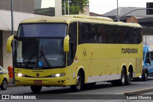 Viação Itapemirim 8911 na cidade de Rio de Janeiro, Rio de Janeiro, Brasil, por Lucas Oliveira. Número da foto: #9056932.