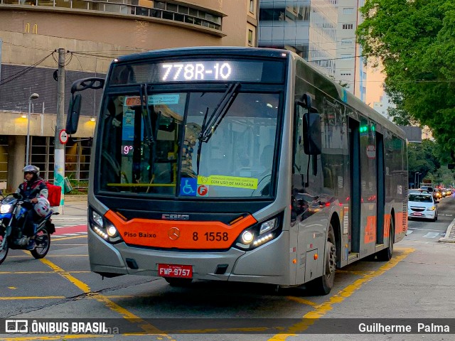 TRANSPPASS - Transporte de Passageiros 8 1558 na cidade de São Paulo, São Paulo, Brasil, por Guilherme  Palma. ID da foto: 9057224.