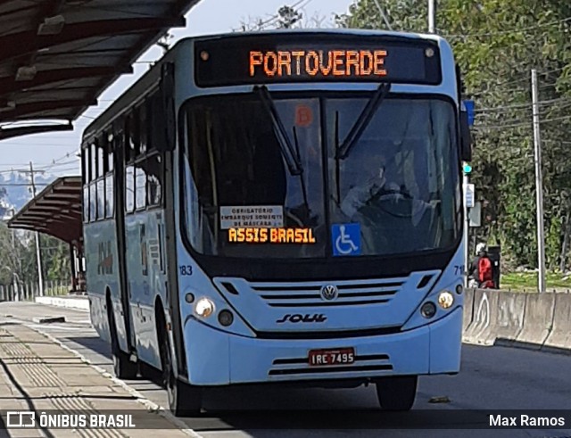 SOUL - Sociedade de Ônibus União Ltda. 7183 na cidade de Porto Alegre, Rio Grande do Sul, Brasil, por Max Ramos. Número da foto: #9060479.