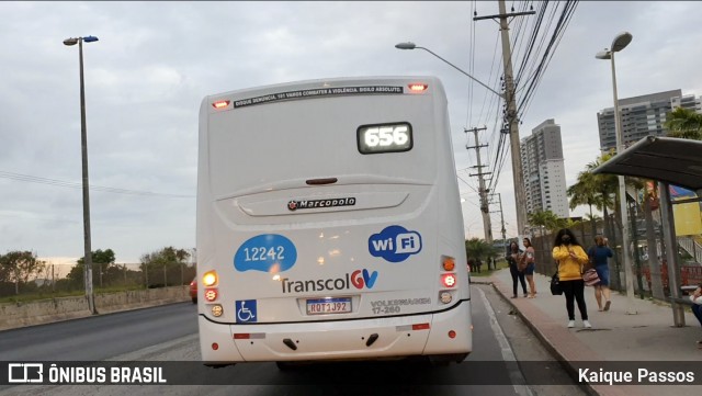 Viação Praia Sol 12242 na cidade de Vila Velha, Espírito Santo, Brasil, por Kaique Passos. Número da foto: #9059857.