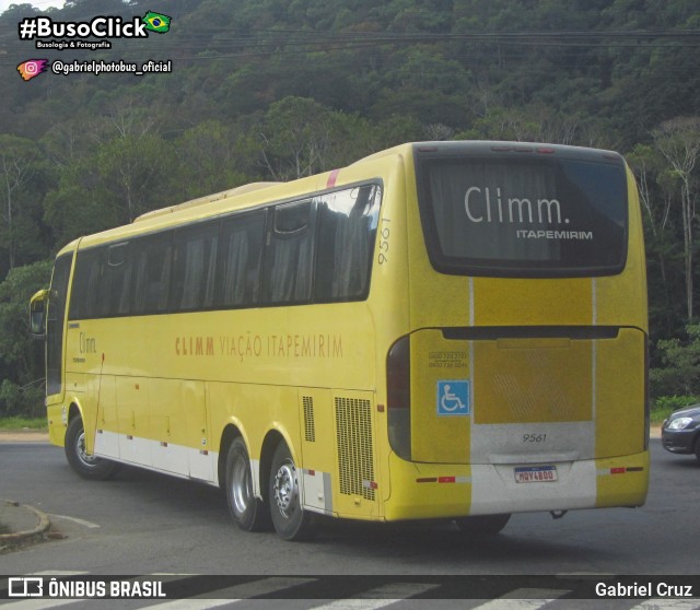 Viação Itapemirim 9561 na cidade de Juiz de Fora, Minas Gerais, Brasil, por Gabriel Cruz. ID da foto: 9059870.