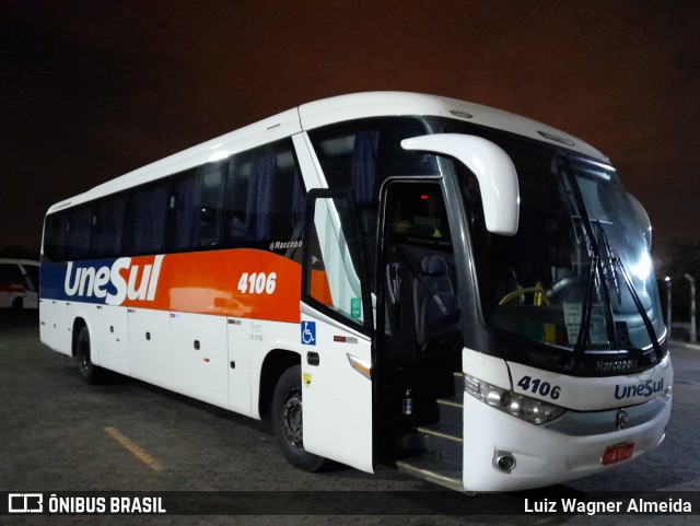 Unesul de Transportes 4106 na cidade de Porto Alegre, Rio Grande do Sul, Brasil, por Luiz Wagner Almeida. ID da foto: 9060574.