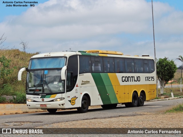 Empresa Gontijo de Transportes 17275 na cidade de João Monlevade, Minas Gerais, Brasil, por Antonio Carlos Fernandes. ID da foto: 9059323.