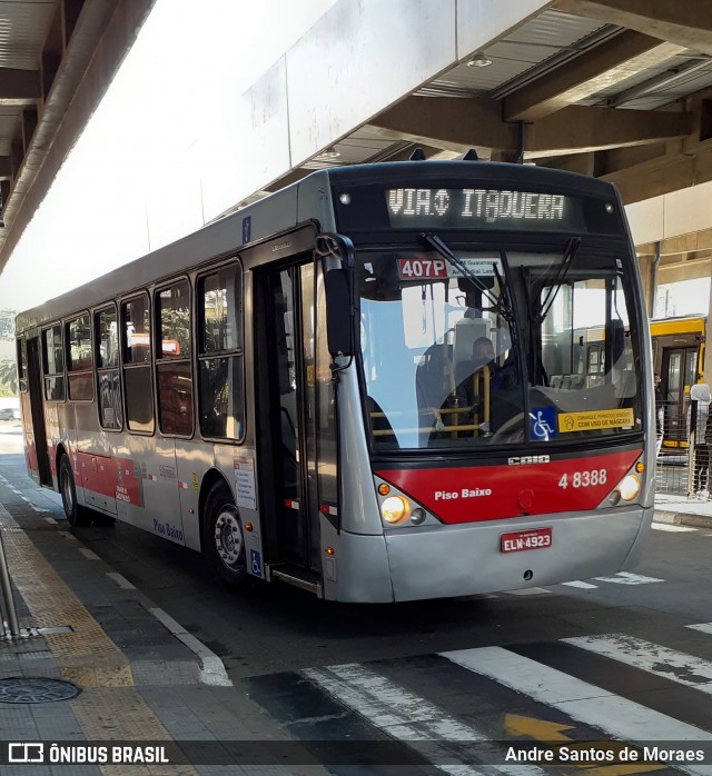 Express Transportes Urbanos Ltda 4 8388 na cidade de São Paulo, São Paulo, Brasil, por Andre Santos de Moraes. Número da foto: #9060203.