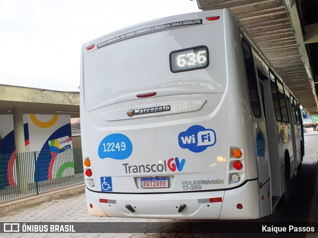 Viação Praia Sol 12249 na cidade de Vila Velha, Espírito Santo, Brasil, por Kaique Passos. Número da foto: #9059840.